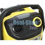Строительный пылесос Karcher WD 5 S V-25/5/22 желтый, 1100 Вт, уборка сухая/сбор воды, пылесборник мешок/контейнер, 25 л