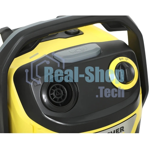 Строительный пылесос Karcher WD 5 S V-25/5/22 желтый, 1100 Вт, уборка сухая/сбор воды, пылесборник мешок/контейнер, 25 л