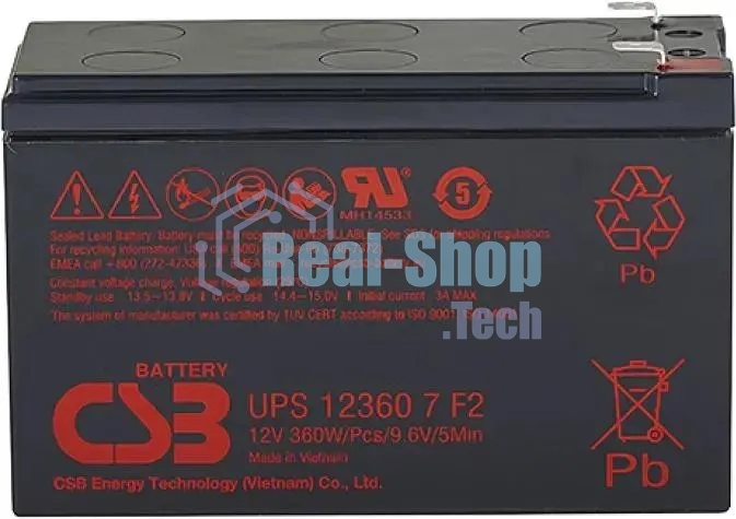 Батарея для ИБП CSB UPS123607 (12V 7.5Ah)