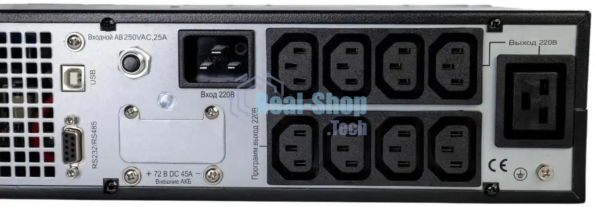 Источник бесперебойного питания Systeme Electric SRTSE/1500 ВА/1500 Вт/8x EURO C13 + 1xIEC 320 С19