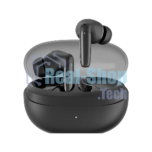 Наушники TWS Tecno Buds 4 черный, внутриканальные, Bluetooth, до 6 ч