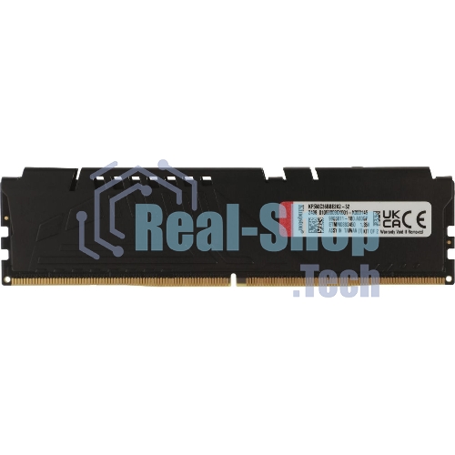 Оперативная память Kingston Fury Beast, DDR5, 32Gb (2x16Gb), 6000MHz, CL36, DIMM, с радиатором, черный
