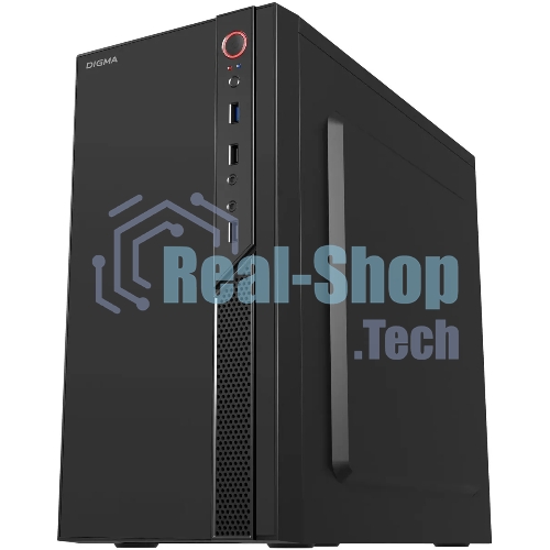 Компьютерный корпус Digma DCC-MN306 черный без БП mATX 1x80мм 1x92мм 2x120мм 2xUSB 2.0 1xUSB 3.0 audio