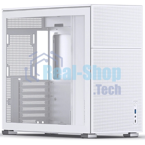Компьютерный корпус без блока питания Case JONSBO D41 MESH, Midi-Tower, TG, no fan, 1xUSB-A 3.2 + 1xUSB-C 3.2, ATX, mATX белый