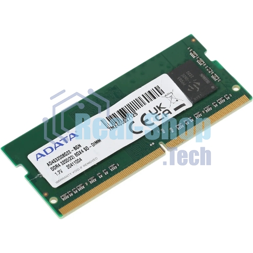 Оперативная память ADATA, DDR4, 8GB (1x8GB), 3200MHz, CL22, SO-DIMM, OEM