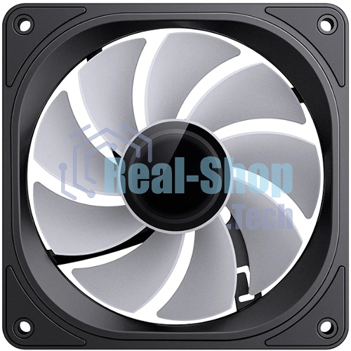 Вентилятор для корпуса JONSBO FR-606BR Reverse (120x120x25мм, 4-pin PWM, ARGb, 35.99CFM, 26.5dBA, 1500RPM, черный)