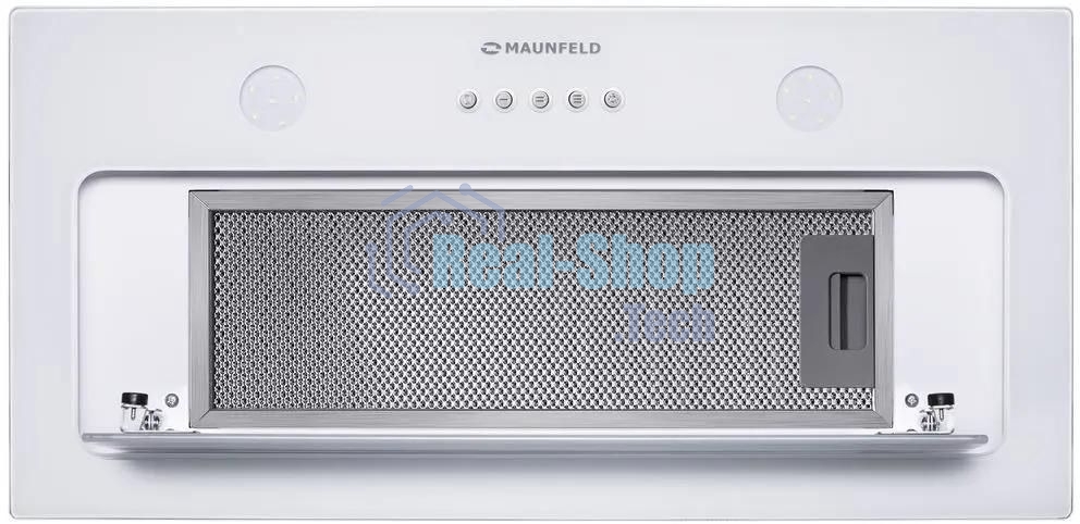 Вытяжка встраиваемая Maunfeld TRAPEZE 601GG белый, 60 см, 1150 куб. м/ч, 54 дБ