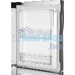 Холодильник Hitachi R-W660PUC7X GS серебристый стекло двухкамерный 396/144л морозилка сверху, No Frost, Side by Side