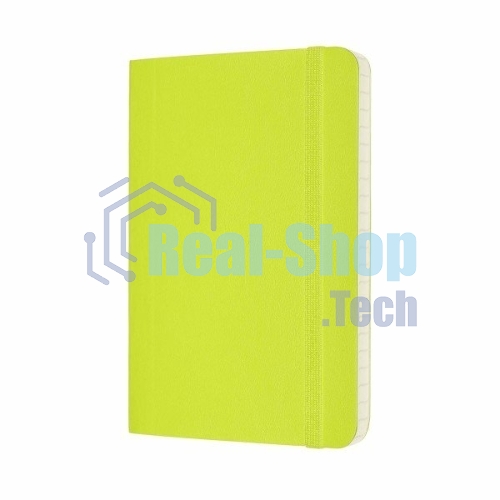 Блокнот Moleskine CLASSIC SOFT QP611C2 Pocket 90x140 мм, 192 страниц, линейка, мягкая обложка, лайм