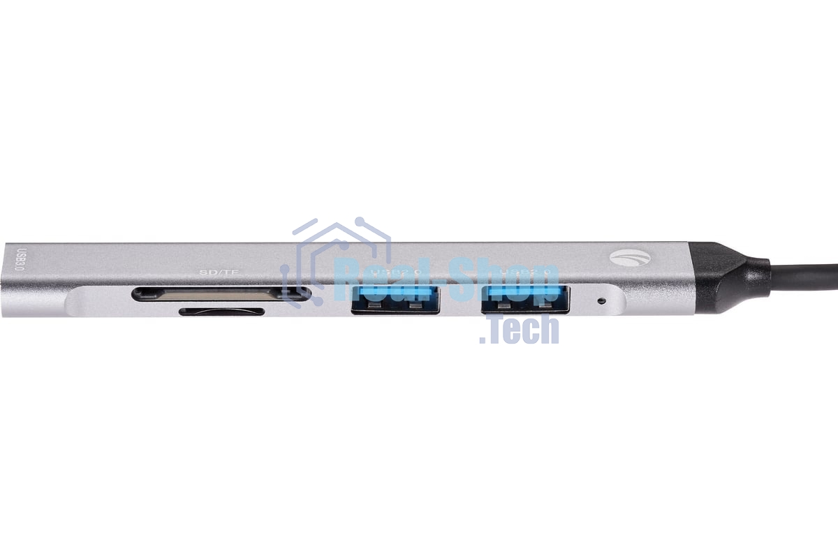 USB-концентратор VCOM DH297, USB 3.0/USB Type-C, USB/SD/TF, USB