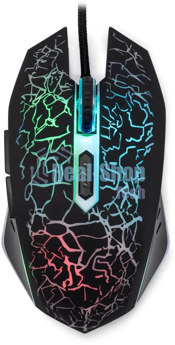 Мышь проводная Oklick 896G черный, 12800 dpi, USB, кнопки - 5
