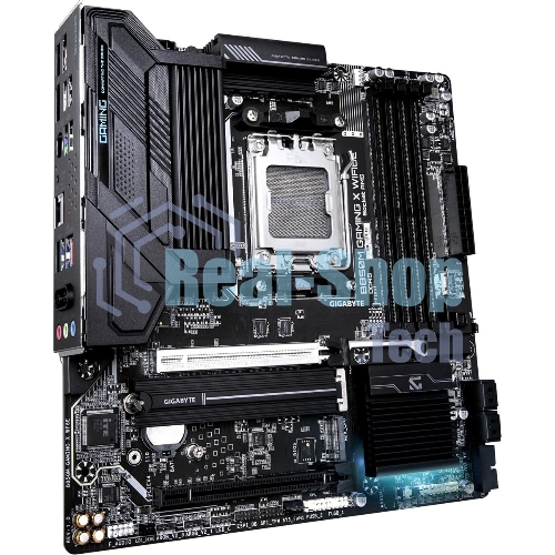 Материнская плата Gigabyte B850M GAMING X WIFI6E/WF6E, Socket AM5, AMD B850, 4xDDR5, 4xSATA, 2xM.2, 1xPCI-E 5.0 x16, 1xPCI-E 3.0 x4, 1xHDMI, 2xDP, 1x 2.5Gb LAN, 1xUSB-C 3.2 Gen 2, 1xUSB-A 3.2 Gen 2, 2xUSB-A 3.2 Gen 1, 4xUSB-A 2.0, 3x3.5 мм, 7.1, Micro-ATX