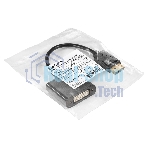 Кабель-переходник DisplayPort-DVI ExeGate EX-DPM-DVIF-0.1 (20M/19F, 0,1м)