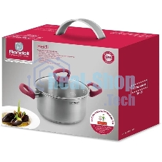 Кастрюля Rondell Heidi RDS-1113, 2.8л, 20 см, с крышкой, сталь