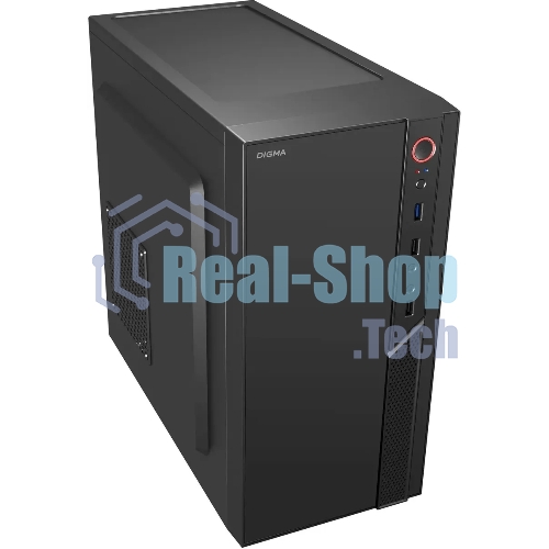 Компьютерный корпус Digma DCC-MN306 черный без БП mATX 1x80мм 1x92мм 2x120мм 2xUSB 2.0 1xUSB 3.0 audio