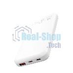 Портативный аккумулятор MORE CHOICE (4620202552747) PB29-10 10000mAh 1USB+2Type-C 3.0A 22.5W+PD20W+QC3.0, белый
