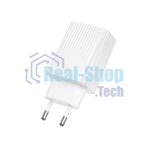 Сетевое зарядное устройство BOROFONE (6941991122880) BAS76A 1USB+1Type-C 3.0A QC3.0 PD 30W White