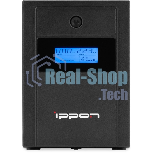 Источник бесперебойного питания Ippon Back Basic 1200 LCD Euro 720Вт 1200ВА черный