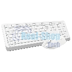Комплект клавиатура+мышь A4Tech FStyler FG1012 беспроводной, USB, 1200 DPI, белый