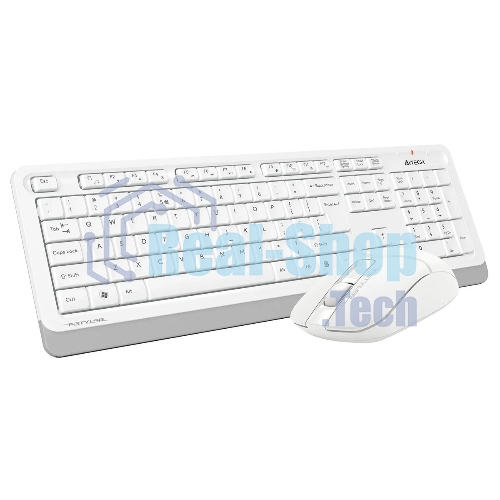 Комплект клавиатура+мышь A4Tech FStyler FG1012 беспроводной, USB, 1200 DPI, белый