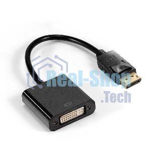 Кабель-переходник DisplayPort-DVI ExeGate EX-DPM-DVIF-0.1 (20M/19F, 0,1м)