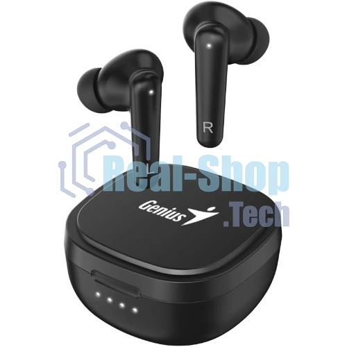 Наушники TWS Genius HS-M910BT черный, внутриканальные, Bluetooth 5.3, шумоподавление, до 4 ч