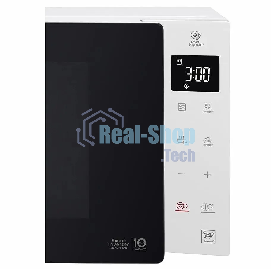 Микроволновая печь LG MW25R35GISW белый/черный, 25 л, 1000 Вт, переключатели - сенсор