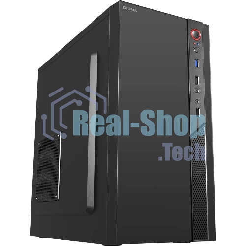 Компьютерный корпус Digma DCC-MN306 черный без БП mATX 1x80мм 1x92мм 2x120мм 2xUSB 2.0 1xUSB 3.0 audio