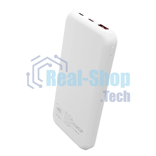 Портативный аккумулятор MORE CHOICE (4620202552747) PB29-10 10000mAh 1USB+2Type-C 3.0A 22.5W+PD20W+QC3.0, белый