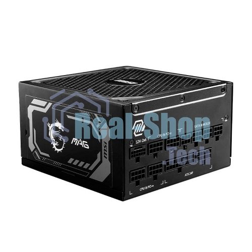 Блок питания MSI MAG A1000GL PCIE5 1000W, 80+ Gold, полностью модульный, ATX 3.0, PCIE5, RTL