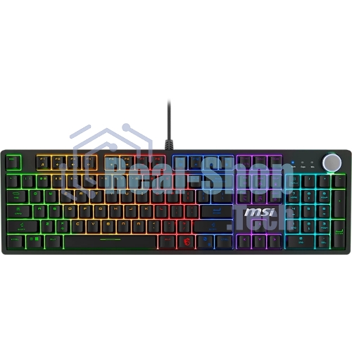 Клавиатура MSI Forge GK320 проводная, USB Type-A, чёрный