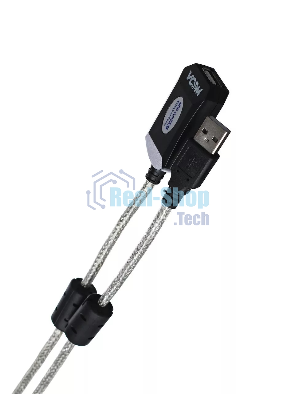 Кабель-адаптер VCOM VUS7049-25M USB2.0-repeater, удлинительный активный Am-->Af 25м