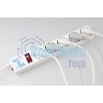 Фильтр-удлинитель, PC 0,5 м 5 р, бел. 10А, SPG-B-0,5M-WHITE
