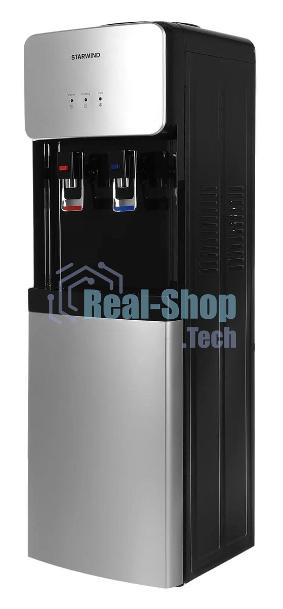 Кулер для воды Starwind SW-1011EB, верхняя загрузка, нагрев 95 °С, охлаждение 10 °С, черный/серебристый