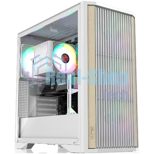 Компьютерный корпус без блока питания/Case Raijintek AGOS MAX-MS4, Midi-Tower, TG, 4x140мм ARGb, 2xUSB 3.0 + 1xUSB Type-C, E-ATX, ATX, mATX, mITX белый