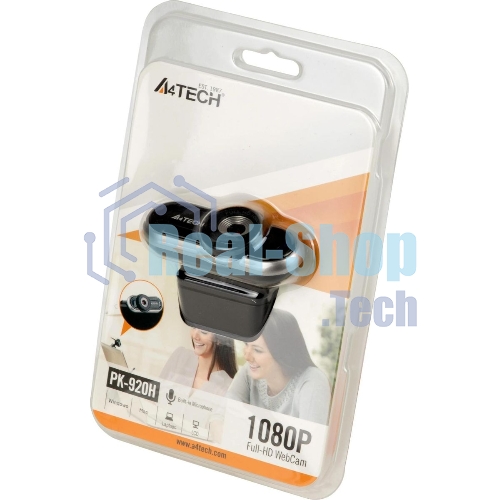 Веб-камера A4Tech PK-920H 1920x1080, 30 кадр/с, USB Type-A, микрофон (шумоподавление)