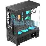 Компьютерный корпус AeroCool/Formula V Line Crystal E1 Black, ATX, TYPE-C*1, USB3.0*2, Switch Display Panel