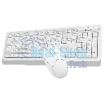 Комплект клавиатура+мышь A4Tech FStyler FG1012 беспроводной, USB, 1200 DPI, белый
