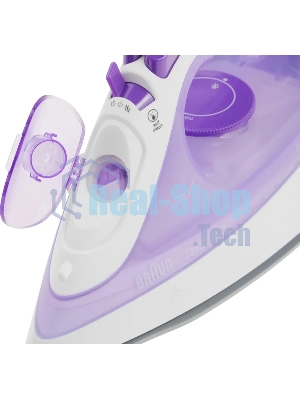 Утюг Braun SI3042VI фиолетовый/белый, 2350 Вт, 45 г/мин, 160 г/мин, 270 мл