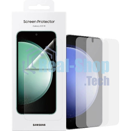 Защитная пленка для экрана Samsung прозрачный для Samsung Galaxy S23 FE прозрачный 2шт. (EF-US711CTEGRU)
