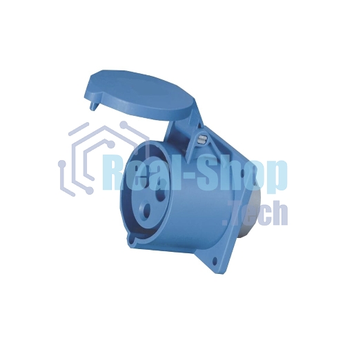 Розетка КЭАЗ 323-32А-6h-220AC-2P+PE-IP44