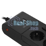 Сетевой фильтр QUMO Power Bar PRO 6SP4U (P-0006), черный