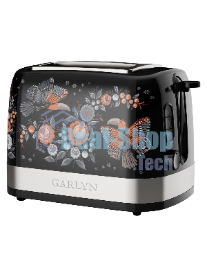 Тостер GARLYN Flower Grace TR-500 чёрный, 1050 Вт, 2 слота