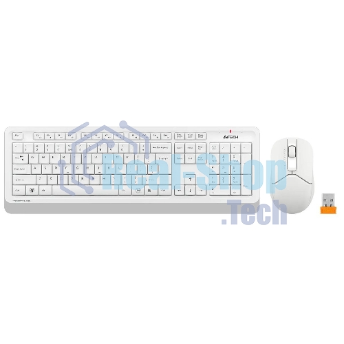 Комплект клавиатура+мышь A4Tech FStyler FG1012 беспроводной, USB, 1200 DPI, белый