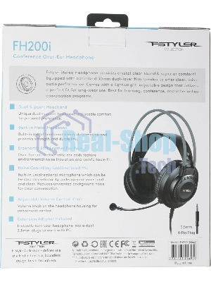 Гарнитура A4Tech Fstyler FH200i серый, проводная