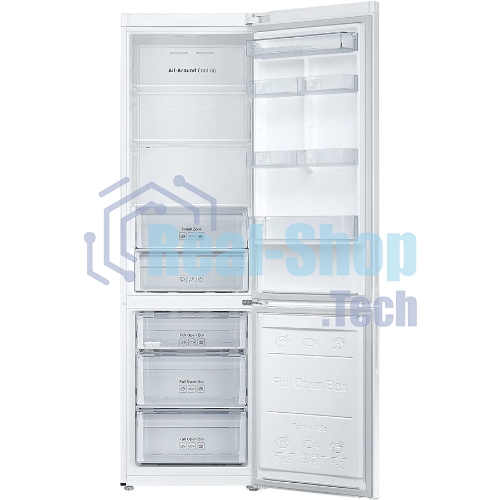 Холодильник Samsung RB37A5200WW/WT белый двухкамерный 269/118 л морозилка снизу
