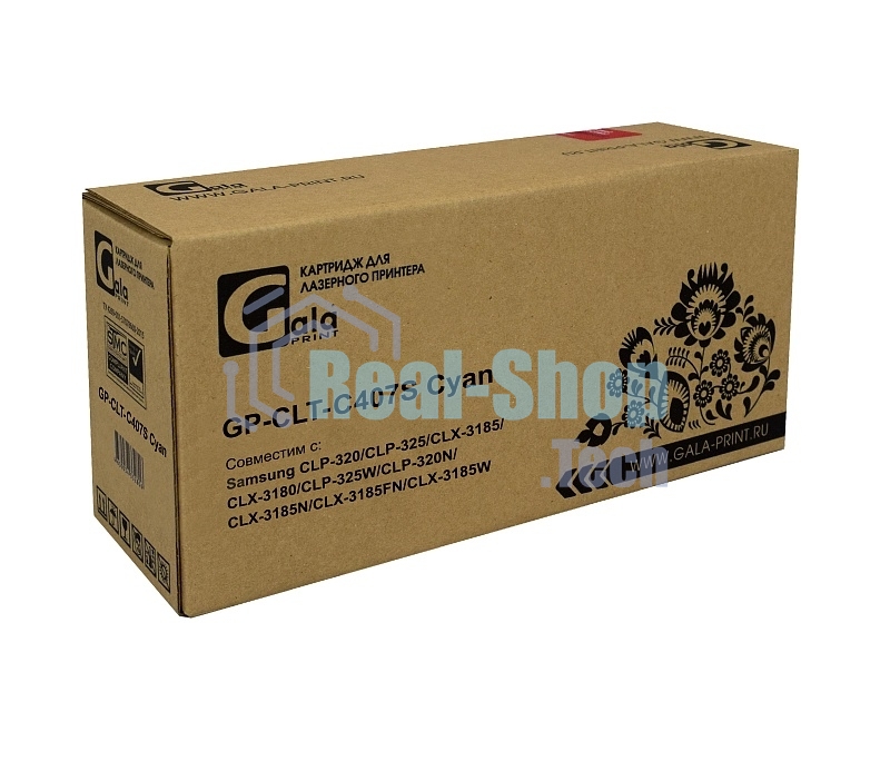 Картридж лазерный GalaPrint GP-CLT-C407S голубой (1000 стр) для Samsung CLP-320/CLP-325/CLX-3185/CLX-3180/CLP-325W/CLP-320N/CLX-3185N/CLX-3185FN/CLX-3185W