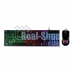 Комплект клавиатура+мышь Smartbuy Rush B18 проводной, USB, 7200 DPI, чёрный