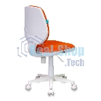 Кресло детское Бюрократ CH-W213/TW-96-1 оранжевый TW-96-1 (пластик белый)