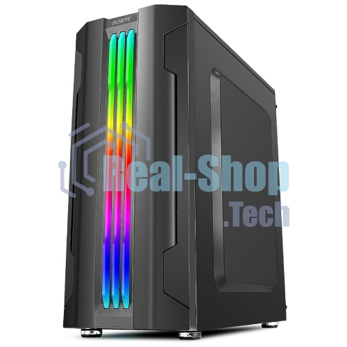 Компьютерный корпус ALSEYE Auro 3.0-B Mini-ITX/Micro ATX/ATX, USB 2.0*2+HD Audio+USB 3.0*1, 